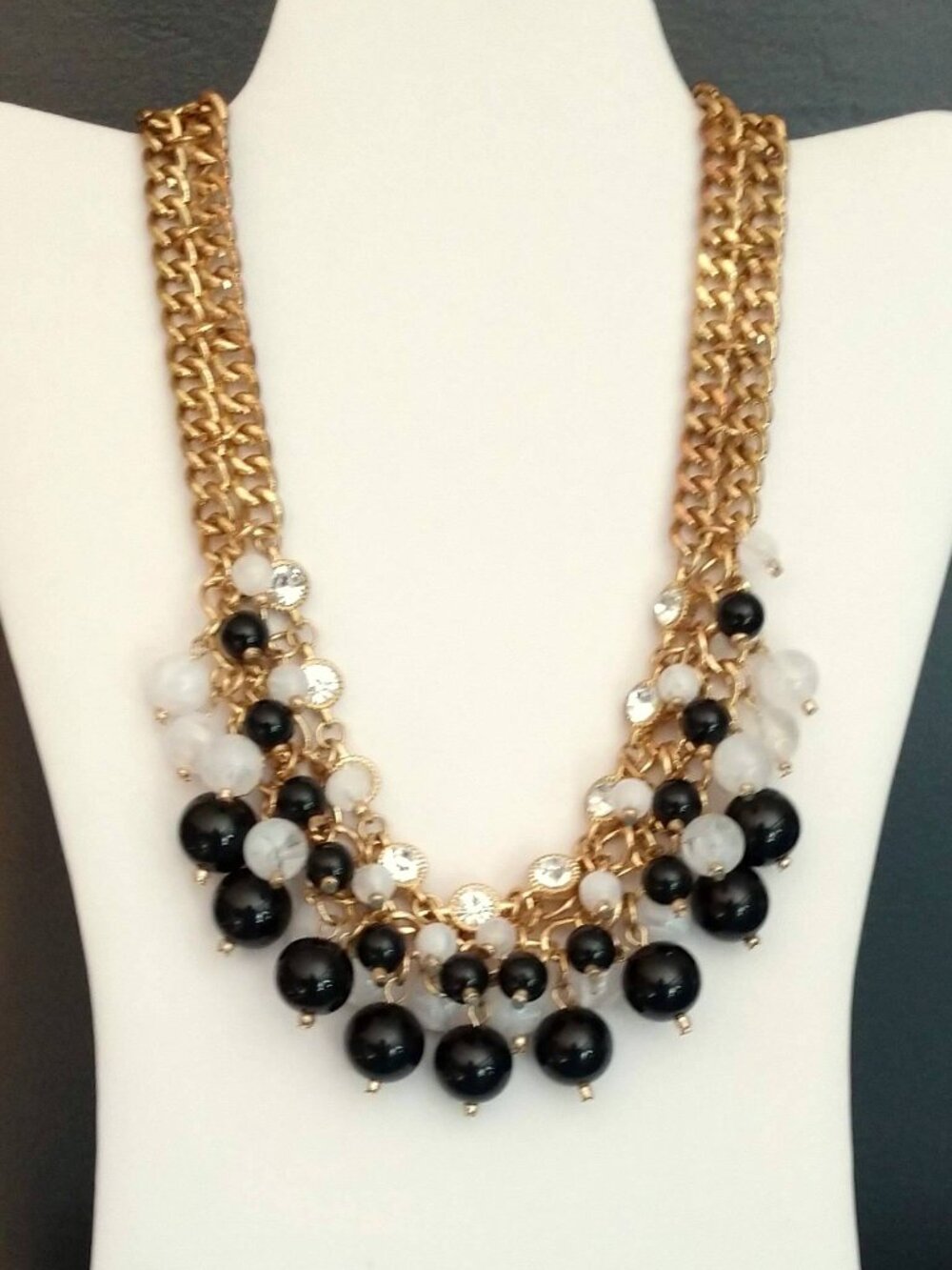 Talbots bauble statement necklace